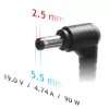 Zasilacz Akyga AK-ND-10 90W 19V 4.74A ładowarka do laptopa AC-DC, kabel 1,2 m, czarny
