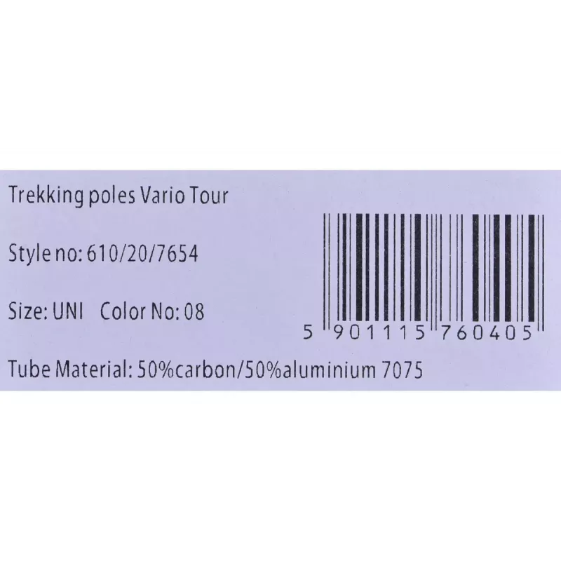 Kijki trekkingowe Viking Vario Tour – regulowana długość 135 cm, 16 mm, uchwyty EVA, 486 g (para)