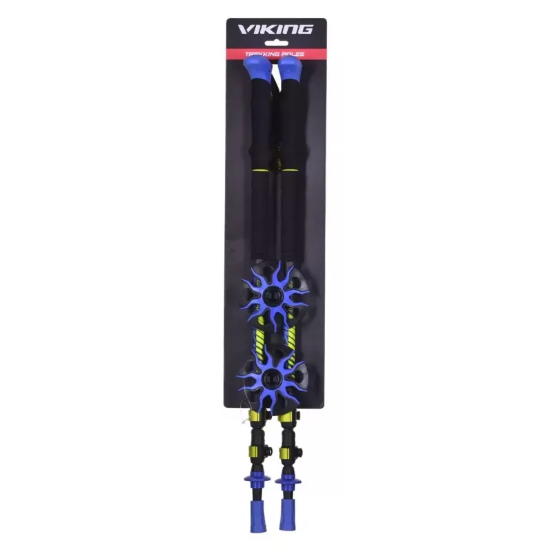 Kijki trekkingowe Viking Carbo Lite Czarny Lime, 175 cm, karbon, 610 g