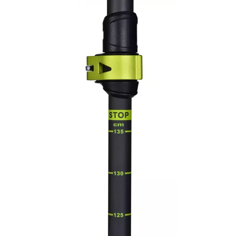Kijki trekkingowe Viking Carbo Lite Czarny Lime, 175 cm, karbon, 610 g