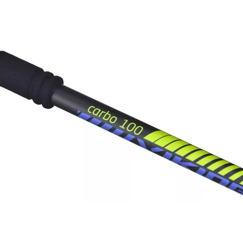 Kijki trekkingowe Viking Carbo Lite Czarny Lime, 175 cm, karbon, 610 g