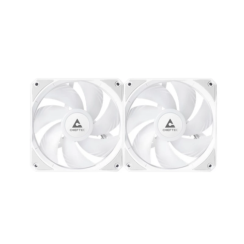 Chłodzenie cieczą All-in-one CHIEFTEC ICEBERG 240-RGB-W — chłodnica 240 mm, 2 x 120 mm wentylatory RGB, białe