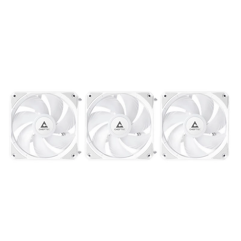 All-in-one liquid cooler CHIEFTEC CLC-360-RGB-W — 360 mm radiator, 3x 120 mm RGB fans, biały, 40 cm tubes