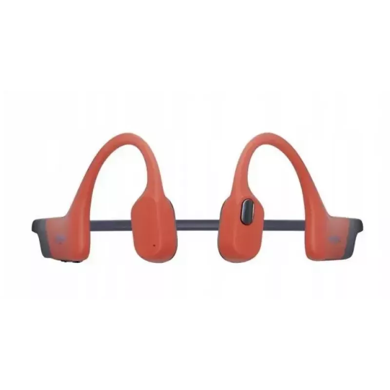 Słuchawki z przewodnictwem kostnym Shokz OpenSwim Pro — binauralne, IP68 wodoodporne, Bluetooth 5.2, do 9 h pracy, zaczep na ucho, czerwony