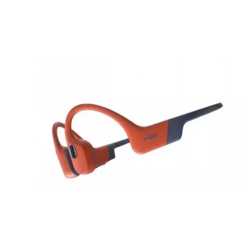 Słuchawki z przewodnictwem kostnym Shokz OpenSwim Pro — binauralne, IP68 wodoodporne, Bluetooth 5.2, do 9 h pracy, zaczep na ucho, czerwony