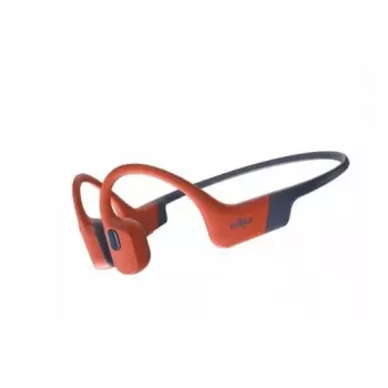 Słuchawki z przewodnictwem kostnym Shokz OpenSwim Pro — binauralne, IP68 wodoodporne, Bluetooth 5.2, do 9 h pracy, zaczep na ucho, czerwony