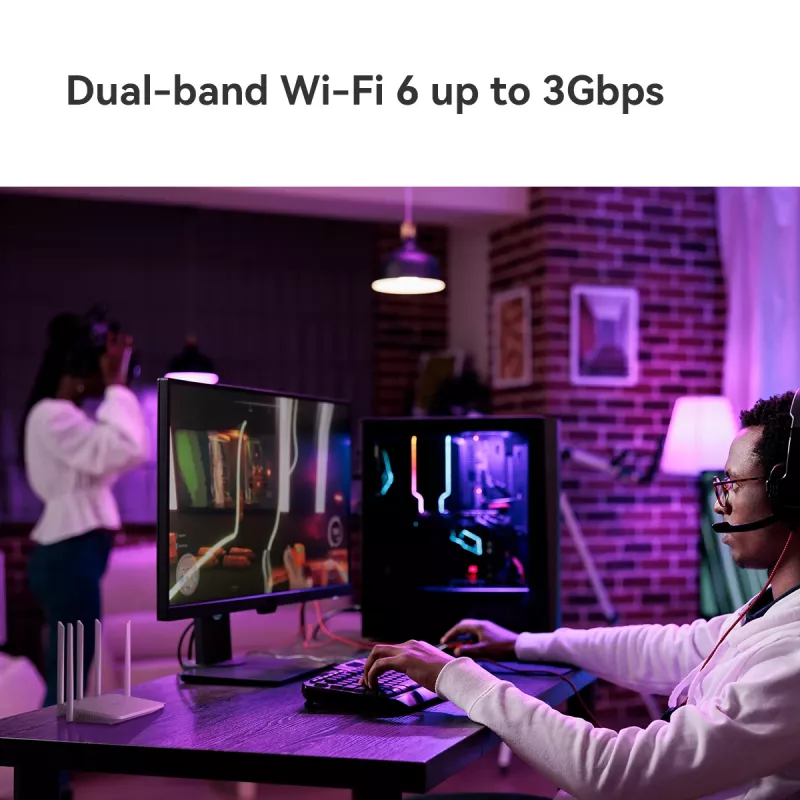 Imou HX21 router bezprzewodowy Gigabit Ethernet Dwuzakresowy (2.4 GHz / 5 GHz) Biały