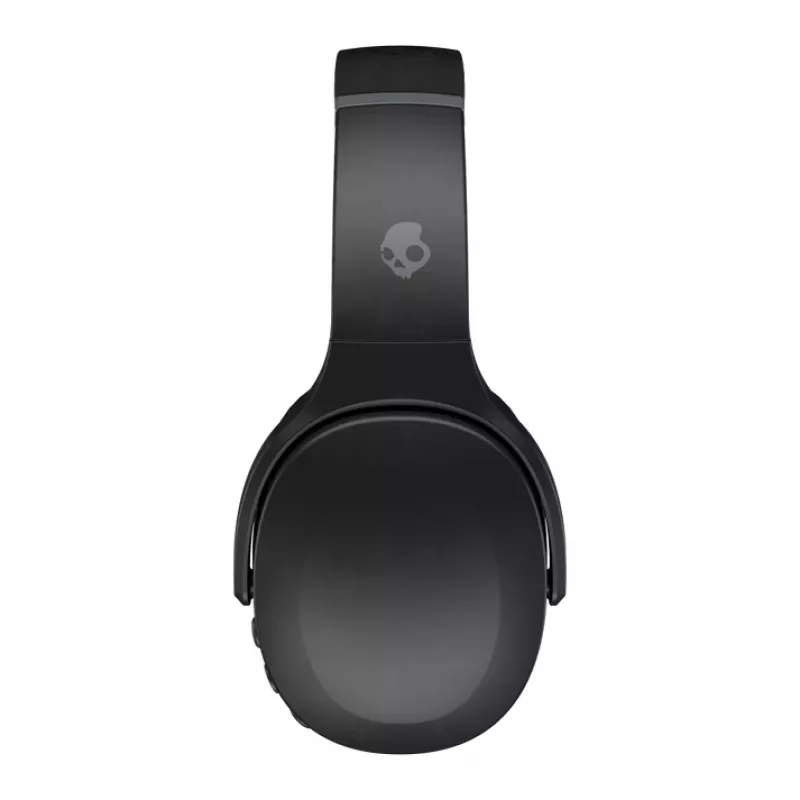 Słuchawki Skullcandy Crusher Evo — bezprzewodowy i przewodowy zestaw słuchawkowy nauszny, Bluetooth 5.0, 40 h bateria, USB-C, 3,5 mm, składane, czarne