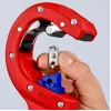 Obcinak do rur Knipex 90 23 01 BK, ostrze stalowe, uchwyt plastikowy, 165 mm