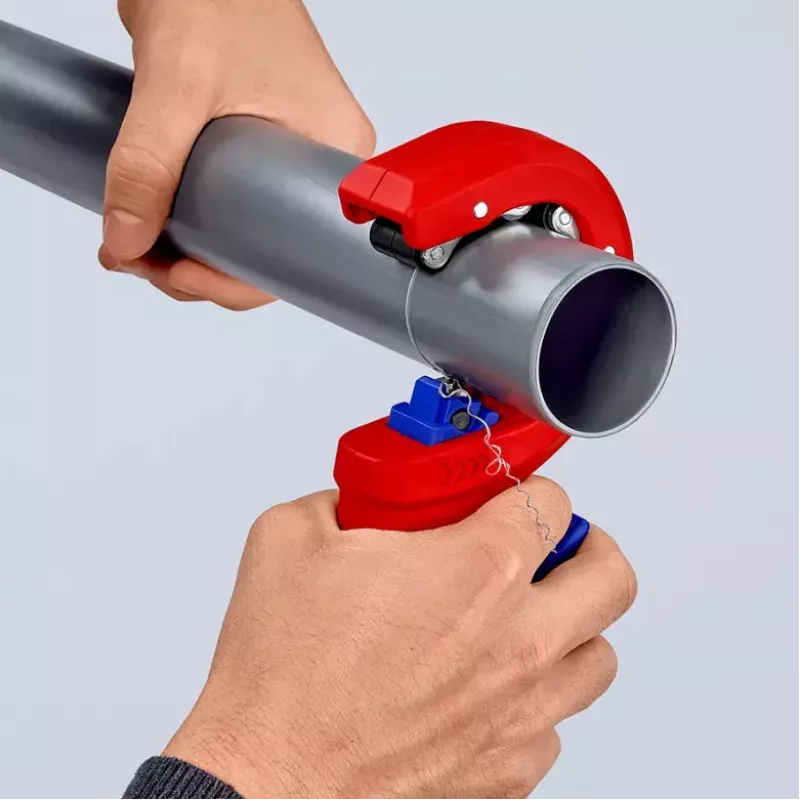 Obcinak do rur Knipex 90 23 01 BK, ostrze stalowe, uchwyt plastikowy, 165 mm