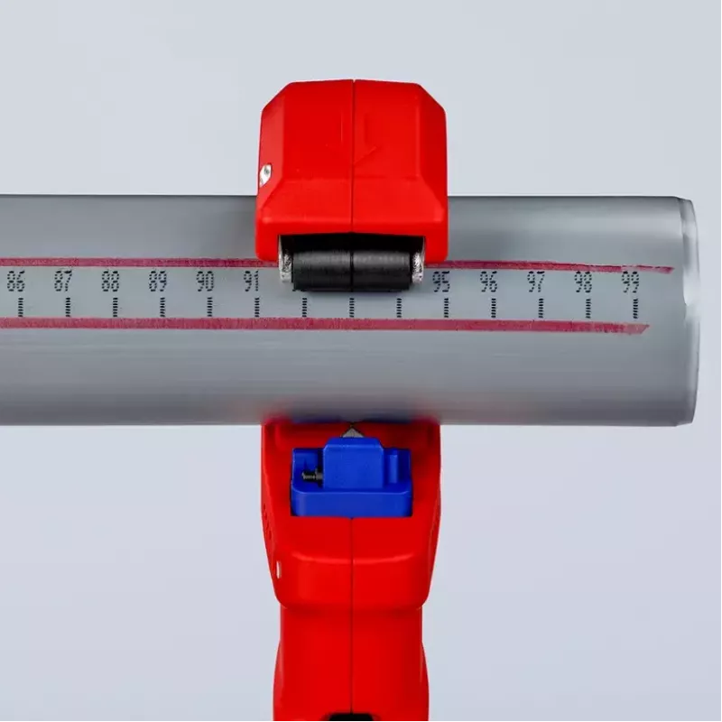 Obcinak do rur Knipex 90 23 01 BK, ostrze stalowe, uchwyt plastikowy, 165 mm