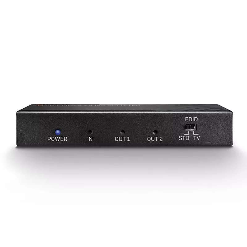 Lindy 2 Port HDMI 2.0 18G Splitter, HDMI, 2x HDMI, 3840 x 2160 pikseli, Czarny, Metalowy, CE, FCC, RoHS, REACH, California Proposition 65