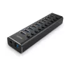 Lindy 10 Port USB 3.0 Hub z przełącznikami On/Off