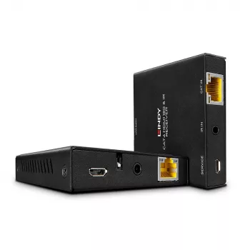 Lindy 50m Cat.6 HDMI 4K60 i przedłużacz IR z PoC i wyjściem pętli