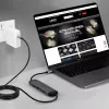 Lindy DST-Micro 140, mikro stacja dokująca USB-C do laptopa z obsługą 4K i kablem ładującym 1,4 m 60 W