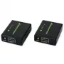 Nadajnik i odbiornik AV TECHLY IDATA EXT-E70 — przedłużacz HDMI po kablu Cat6/6a/7, Full HD 1920x1080, 60 m, 10,2 Gbit/s, HDCP, czarny
