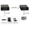 Nadajnik i odbiornik AV TECHLY IDATA EXT-E70 — przedłużacz HDMI po kablu Cat6/6a/7, Full HD 1920x1080, 60 m, 10,2 Gbit/s, HDCP, czarny
