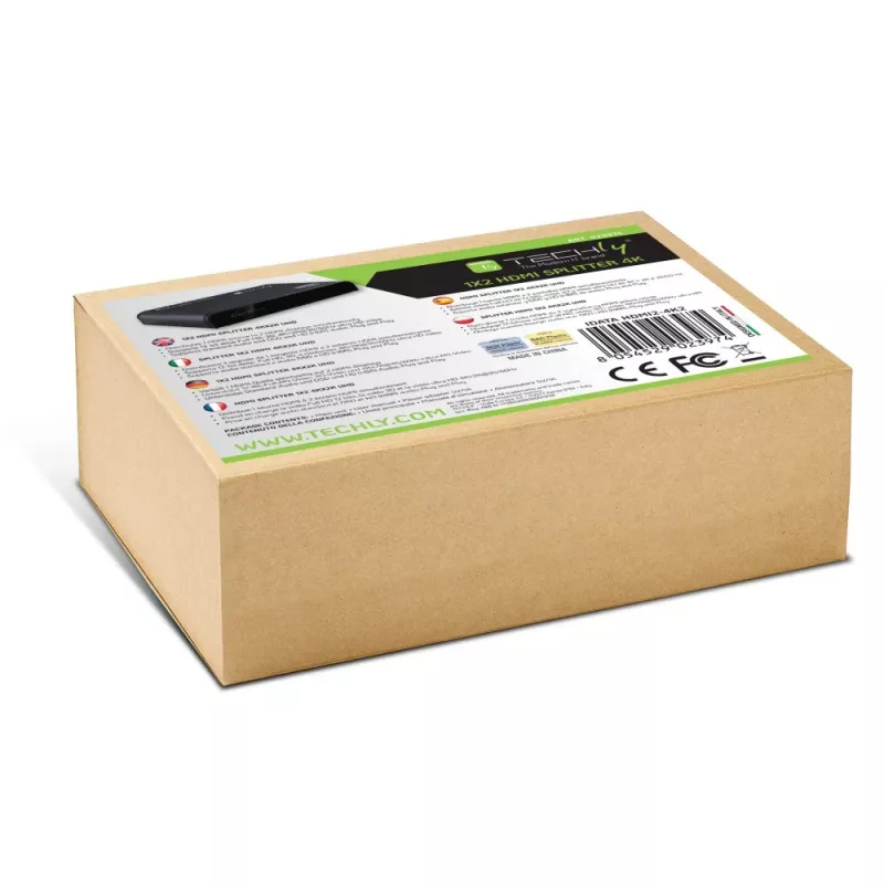 Techly IDATA HDMI2-4K2 rozgałęźnik wideo HDMI 2x HDMI