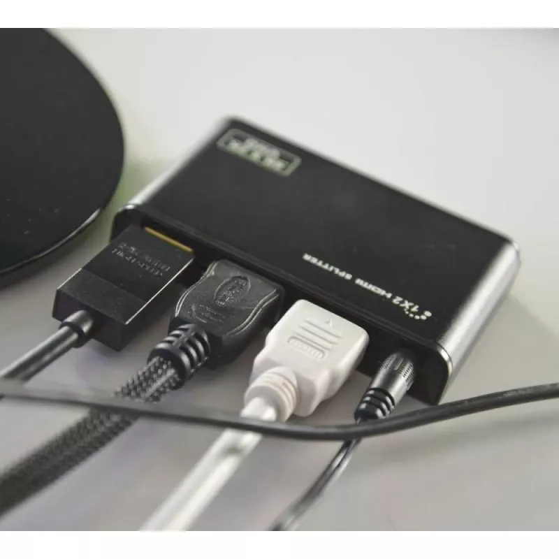 Techly IDATA HDMI2-4K2 rozgałęźnik wideo HDMI 2x HDMI