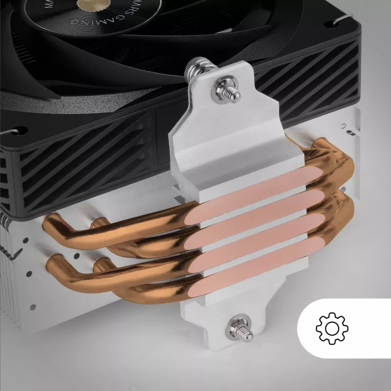 Mars Gaming MCPU-X4 Chłodzenie procesora Air cooler 12 cm Czarny 1 szt.