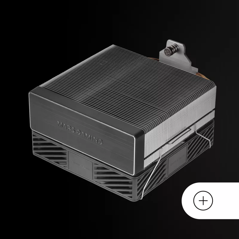 Mars Gaming MCPU-X4 Chłodzenie procesora Air cooler 12 cm Czarny 1 szt.
