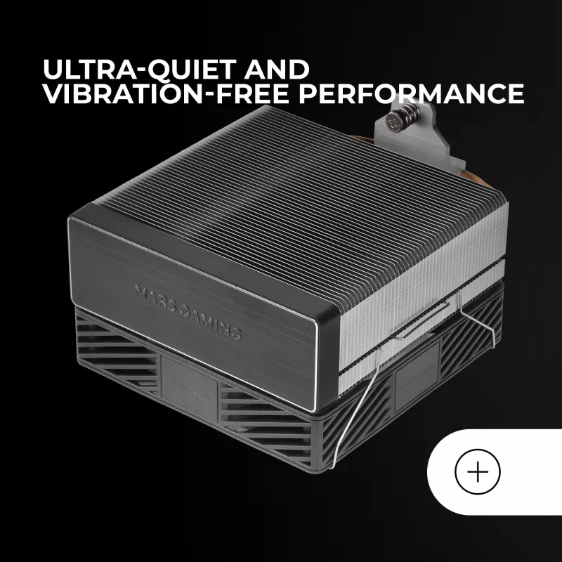 Mars Gaming MCPU-X4 Chłodzenie procesora Air cooler 12 cm Czarny 1 szt.