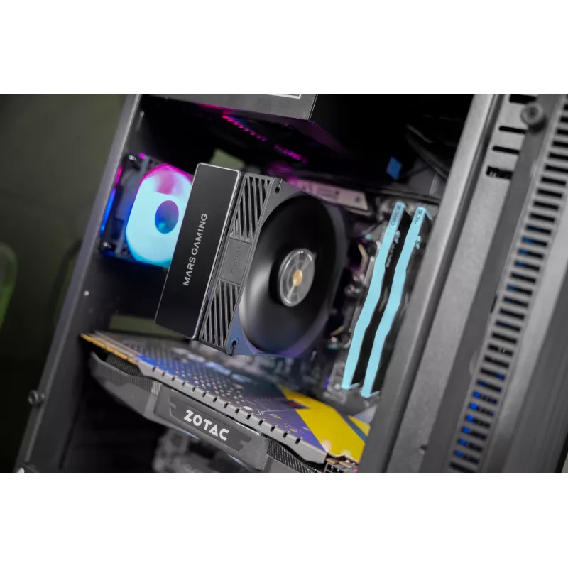 Mars Gaming MCPU-X4 Chłodzenie procesora Air cooler 12 cm Czarny 1 szt.