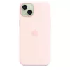 Apple Silicone Case with MagSafe iPhone 15 Plus Jasny Róż