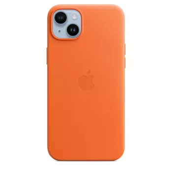 APPLE Apple Leather Case with MagSafe iPhone 14 Plus pomarańczowy