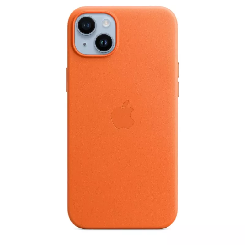APPLE Apple Leather Case with MagSafe iPhone 14 Plus pomarańczowy