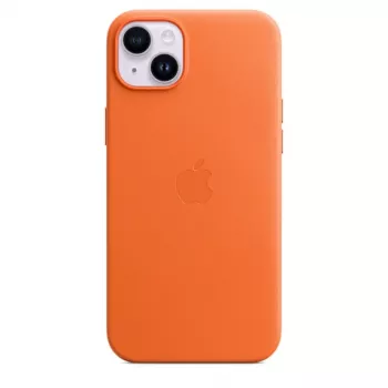 APPLE Apple Leather Case with MagSafe iPhone 14 Plus pomarańczowy