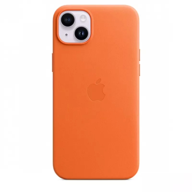 APPLE Apple Leather Case with MagSafe iPhone 14 Plus pomarańczowy