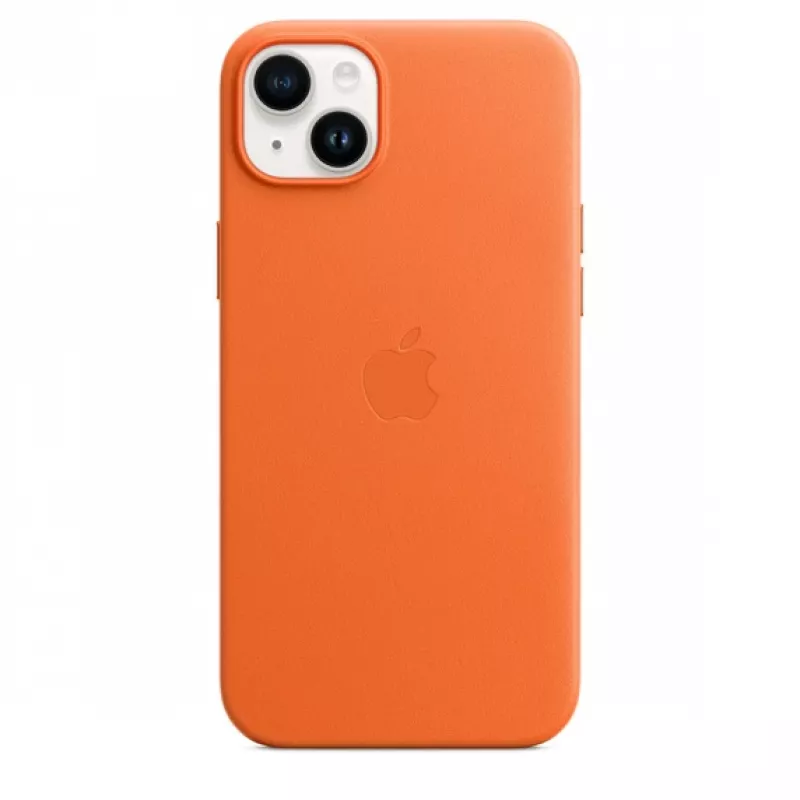 APPLE Apple Leather Case with MagSafe iPhone 14 Plus pomarańczowy