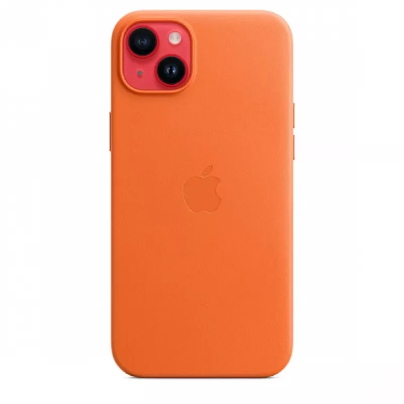 APPLE Apple Leather Case with MagSafe iPhone 14 Plus pomarańczowy