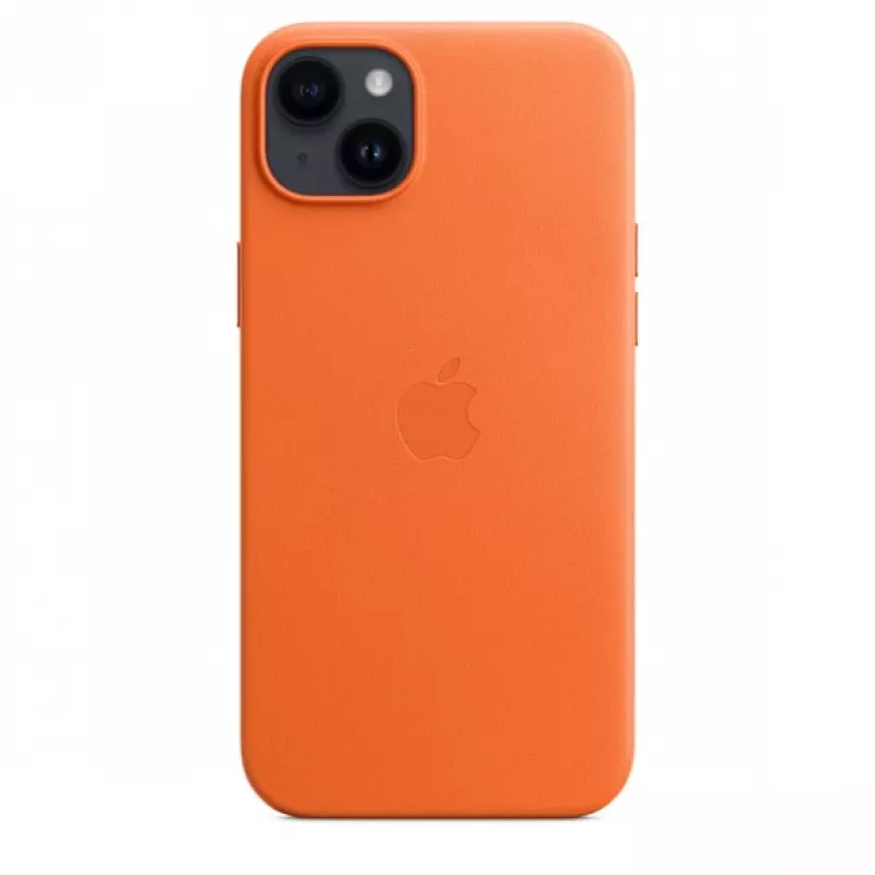 APPLE Apple Leather Case with MagSafe iPhone 14 Plus pomarańczowy