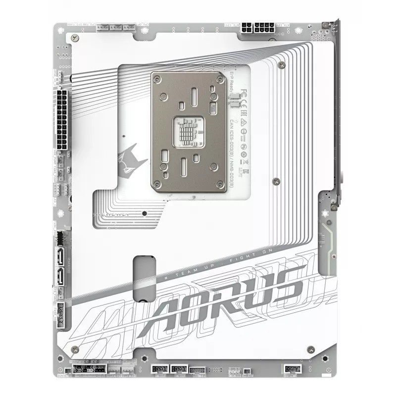 Płyta główna GIGABYTE B850 AORUS STEALTH ICE ATX dla gniazda AMD Socket AM5 — B850, 14+2+2 VRM, DDR5 do 8200MHz (OC), 2×PCIe5, 2×PCIe4 M.2, Wi‑Fi 7, 5GbE