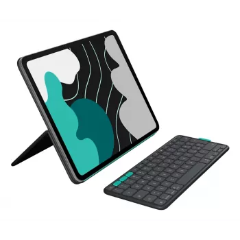 LOGITECH Flip Folio Grafitowy – iPad Pro 13 cali (M4) iPad Air 13 cali (M2 i M3) Qwerty UK