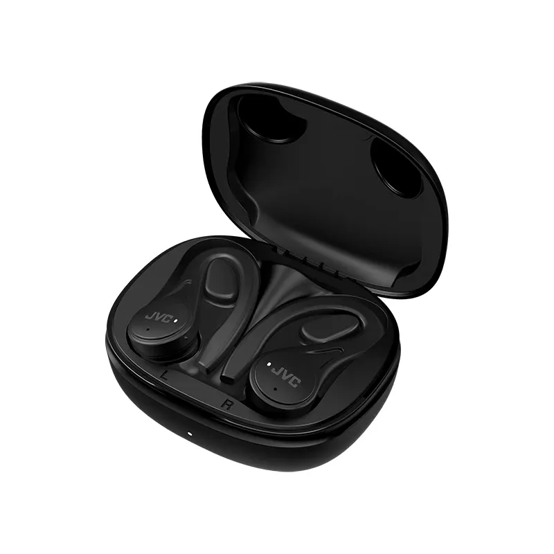 JVC Sports TWS Czarny, True Wireless Stereo (TWS), 20 - 20000 Hz, Rozmowy/Muzyka, 6,8 g, Zestaw słuchawkowy, Czarny