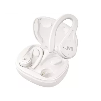 JVC Sports TWS biały, True Wireless Stereo (TWS), 20 - 20000 Hz, Połączenia/Muzyka, 6,8 g, Zestaw słuchawkowy, Biały