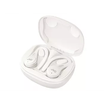 JVC Sports TWS biały, True Wireless Stereo (TWS), 20 - 20000 Hz, Połączenia/Muzyka, 6,8 g, Zestaw słuchawkowy, Biały