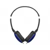 Przewodowe słuchawki nauszne JVC HA-S160M-AU, binauralne, przetworniki 3 cm, 12–24000 Hz, 32 Ω, kabel 1,2 m, niebieskie