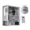Obudowa PC CHIEFTEC BS-20B-OP Midi Tower, czarna, microATX/Mini-ITX, 2x 3,5 cala, maks. GPU 27 cm, 1x zatoka 5,25 cala, USB-C