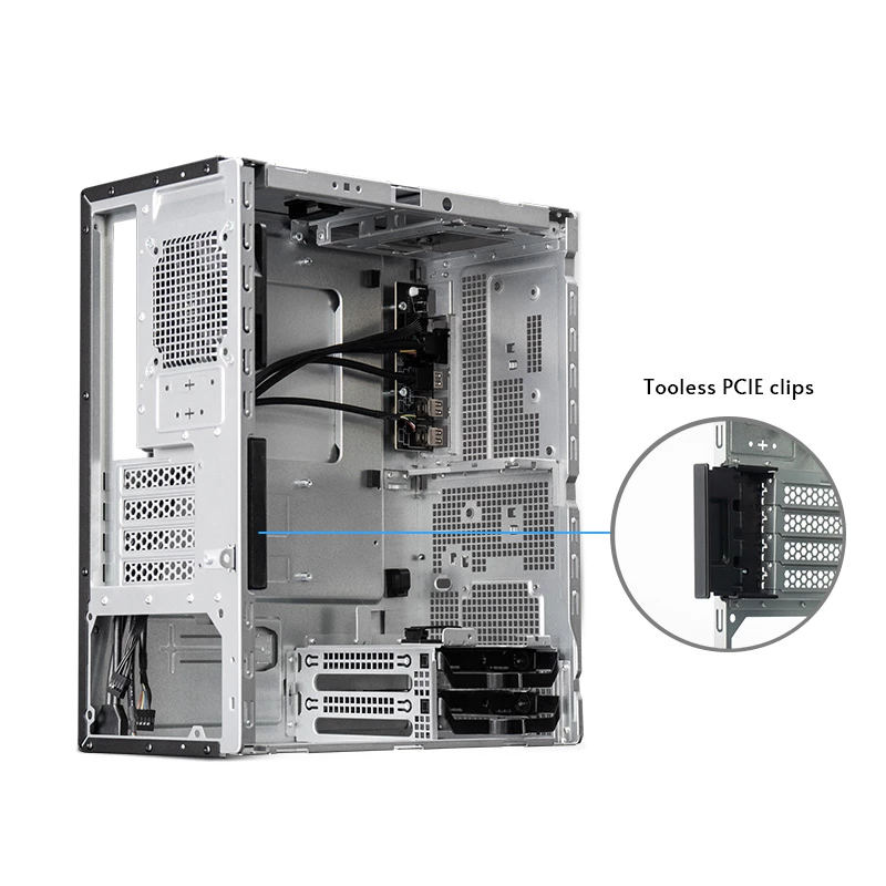 Obudowa PC CHIEFTEC BS-20B-OP Midi Tower, czarna, microATX/Mini-ITX, 2x 3,5 cala, maks. GPU 27 cm, 1x zatoka 5,25 cala, USB-C