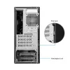 Obudowa PC CHIEFTEC BS-20B-OP Midi Tower, czarna, microATX/Mini-ITX, 2x 3,5 cala, maks. GPU 27 cm, 1x zatoka 5,25 cala, USB-C