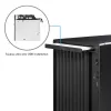 Obudowa PC CHIEFTEC BS-20B-OP Midi Tower, czarna, microATX/Mini-ITX, 2x 3,5 cala, maks. GPU 27 cm, 1x zatoka 5,25 cala, USB-C