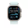 APPLE 49mm Przedłużenie paska Ocean Band Ice Niebieski - naturalne wykończenie tytanowe
