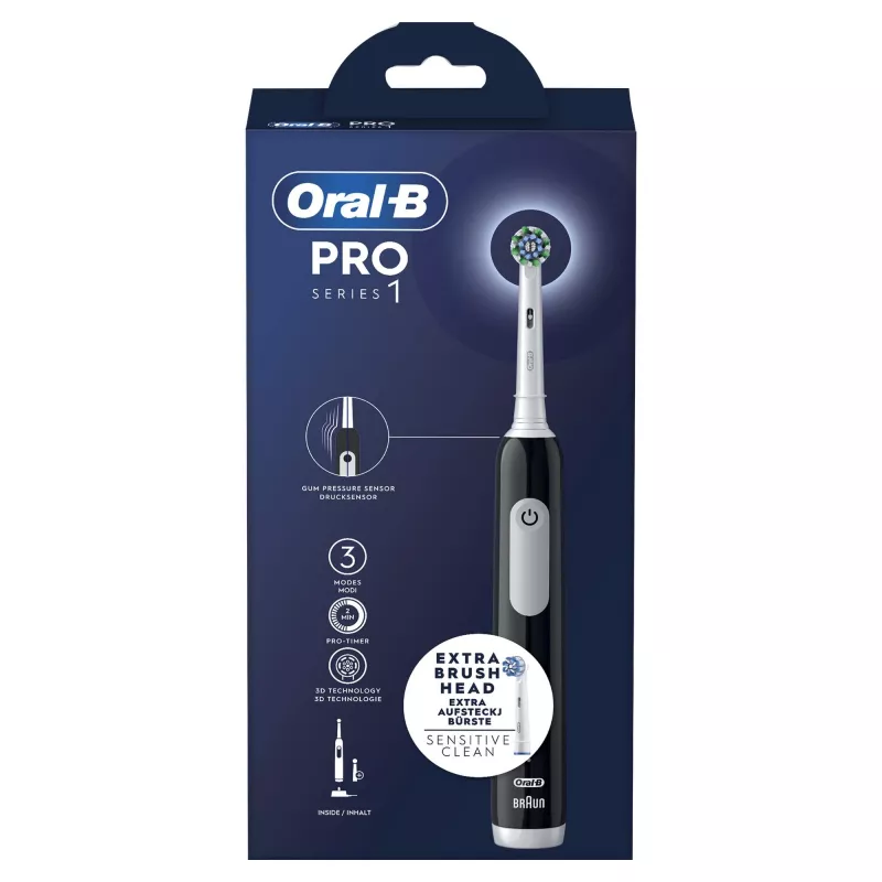Oral-B Pro Series 1 Szczoteczka oscylacyjna dla dorosłych Czarny, Biały