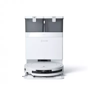 Robot sprzątający Ecovacs Deebot T50 Pro Omni — 185 min pracy, bateria 6400 mAh, 3 l pojemności na kurz w stacji, nawigacja lidar D-ToF, mopowanie na mokro, 9 mm pokonywanie progów