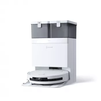 Robot sprzątający Ecovacs Deebot T50 Pro Omni — 185 min pracy, bateria 6400 mAh, 3 l pojemności na kurz w stacji, nawigacja lidar D-ToF, mopowanie na mokro, 9 mm pokonywanie progów