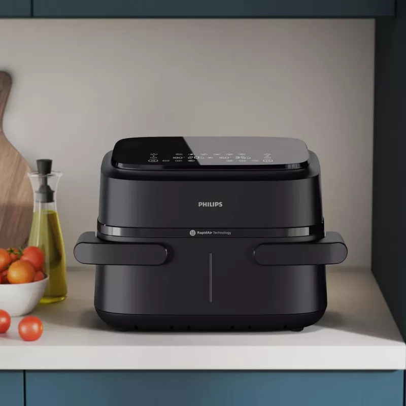 Philips 1000 series NA150/00 frytkownica Double 7 L Wolnostojąca 2450 W Frytkownica na gorące powietrze Czarny